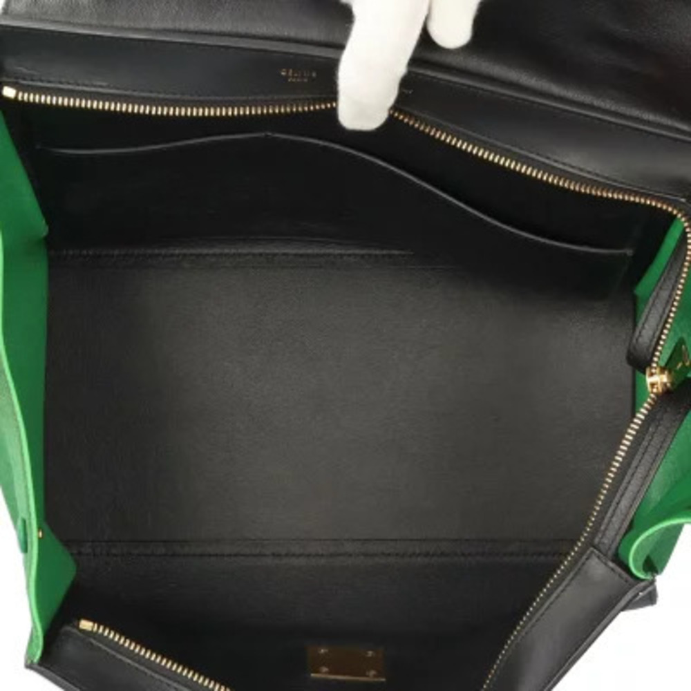 Celine Trapeze Shoulder Bag Leather Black - Picture 6 of 8